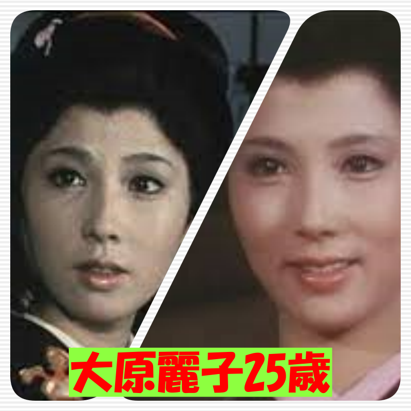 大原麗子の若い頃画像㊶1972年（25歳）