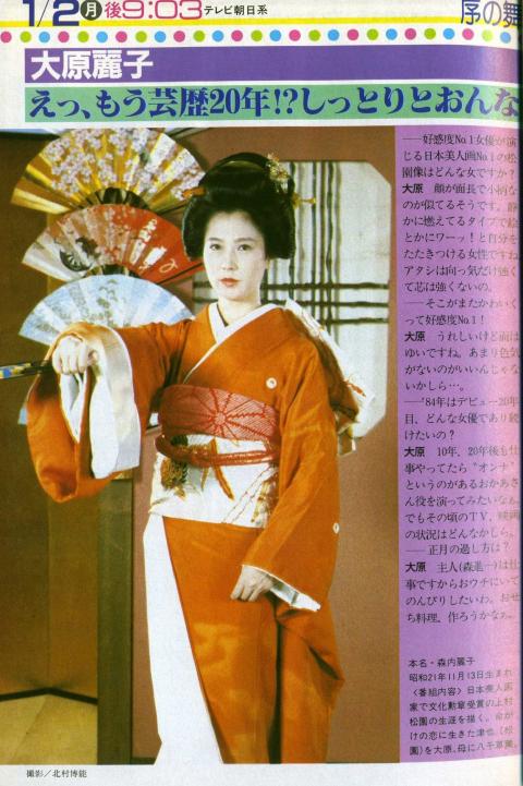 大原麗子の画像75枚1984年（37歳）