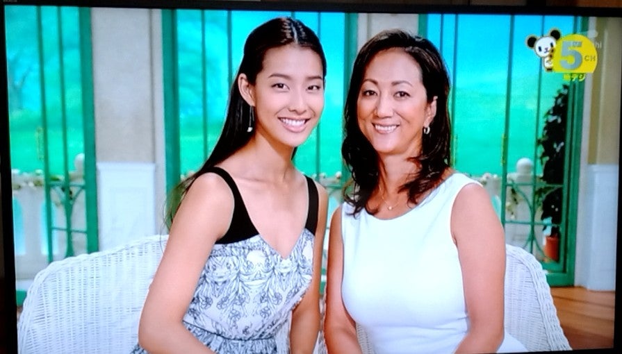 松原千明さんとと娘・すみれさん2013年「徹子の部屋」に出演