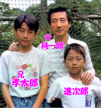 小泉進次郎の画像㉓と父、純一郎さん、兄の孝太郎さん