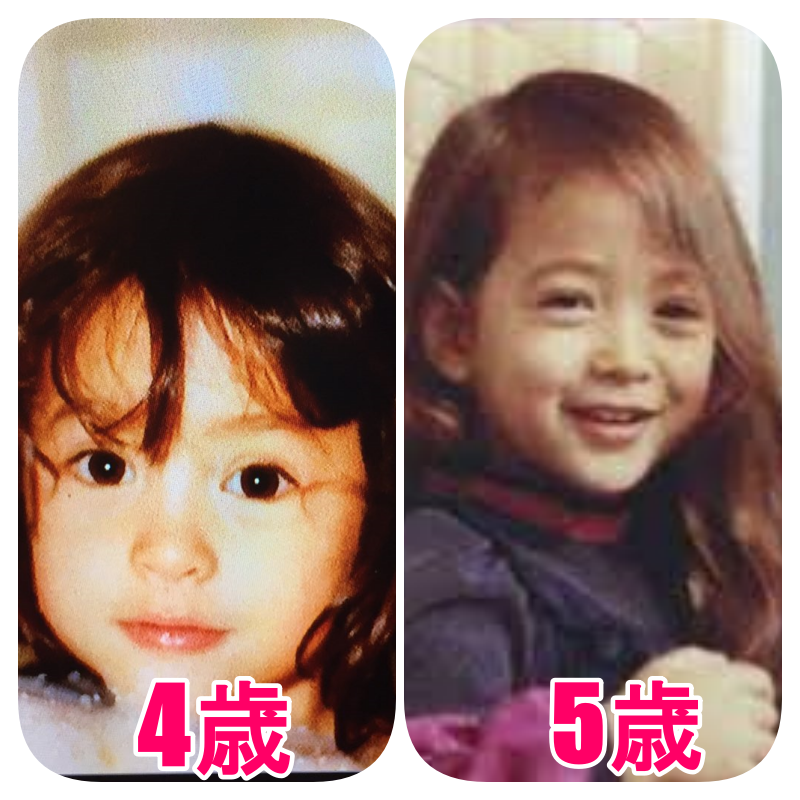 滝川クリステルの画像幼少期の画像㊲1981年（4歳）と（5歳）