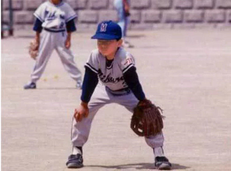 小泉進次郎の画像㉔小学生で野球に夢中