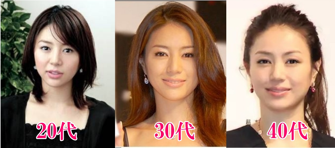 井川遥の画像20代、30代、40代