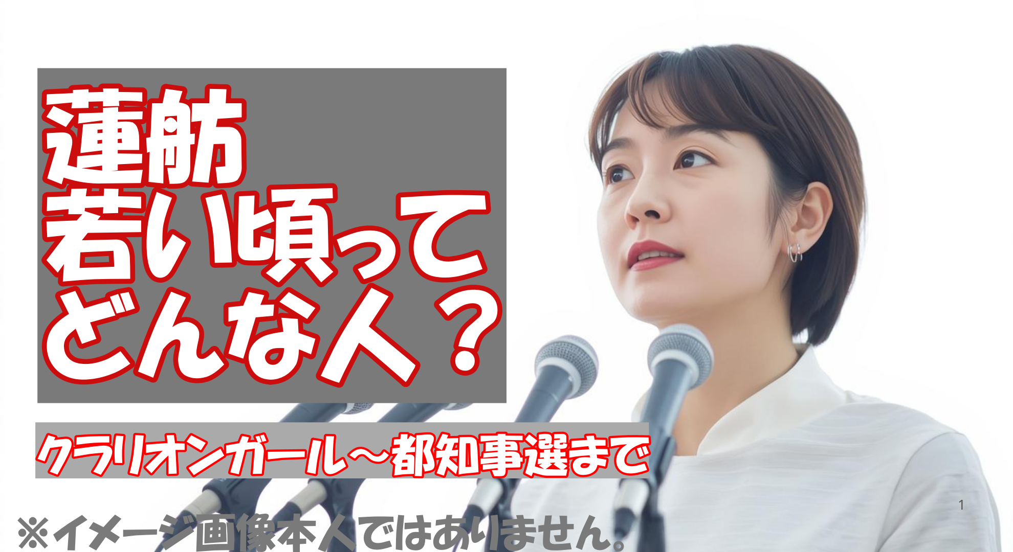 蓮舫若い頃ってどんな感じ