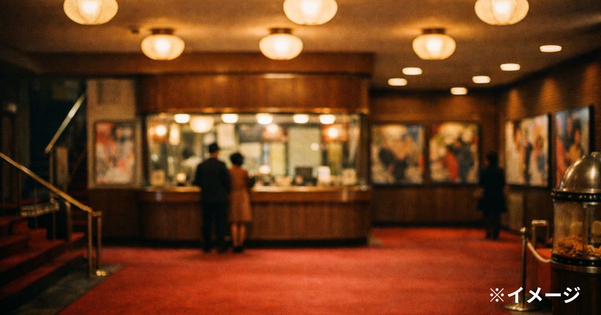 1960年代の映画館ロビー