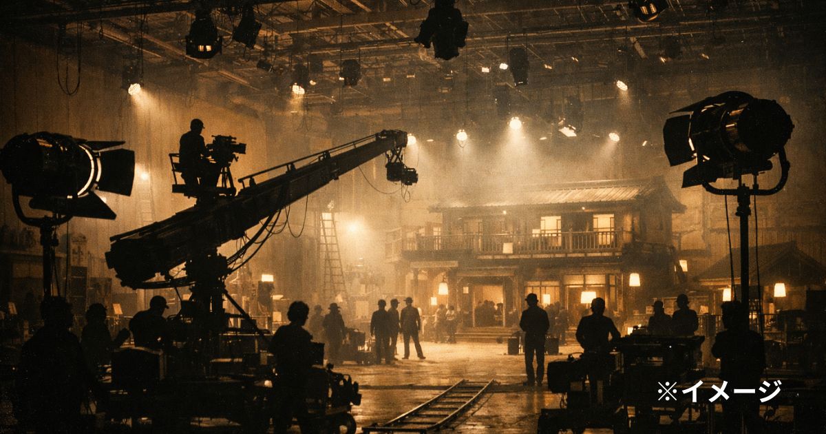 1970年代後半の日本映画スタジオ前景
