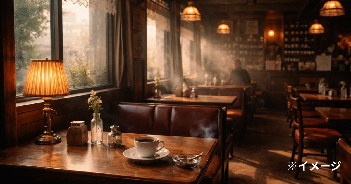 1970年代レトロな喫茶店