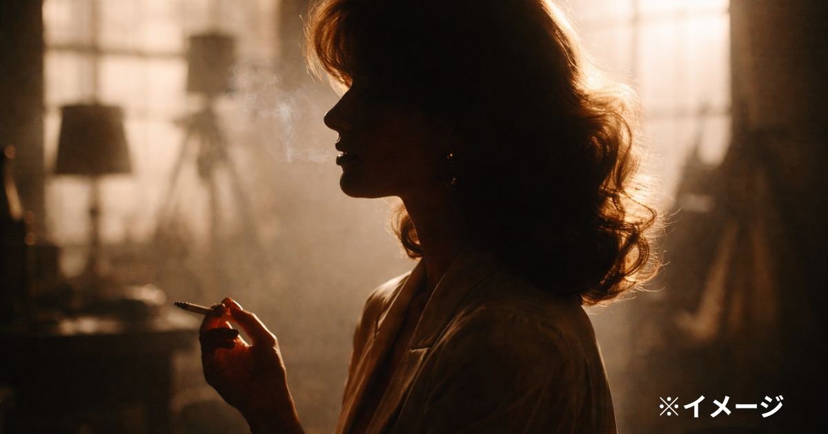 横顔のシルエット