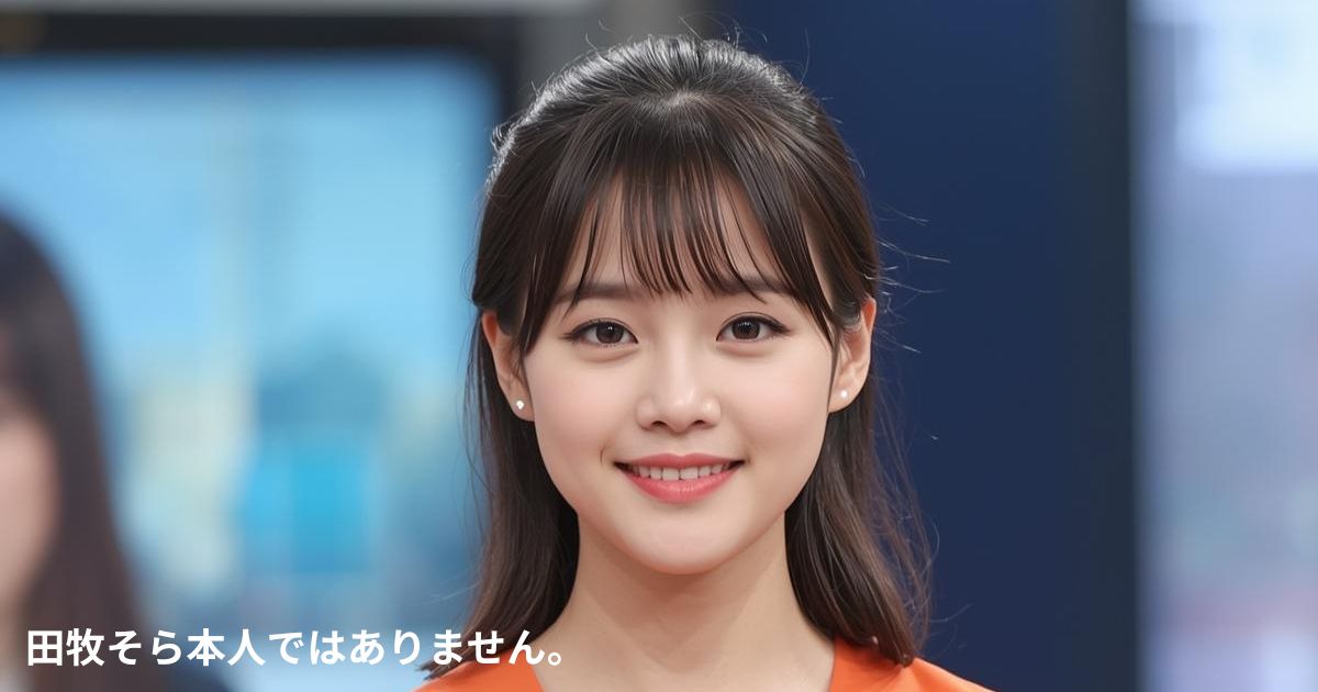 テレビ番組のスタジオ前に立つ10代女性のイメージ写真