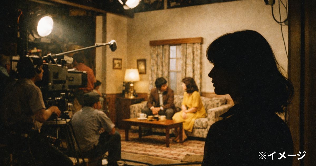 1970年代前半のドラマ撮影のワンシーン