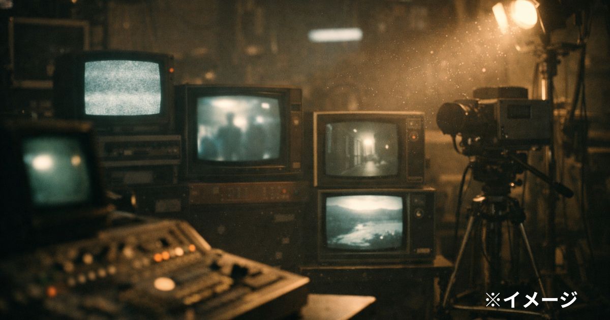 古いテレビスタジオ風景