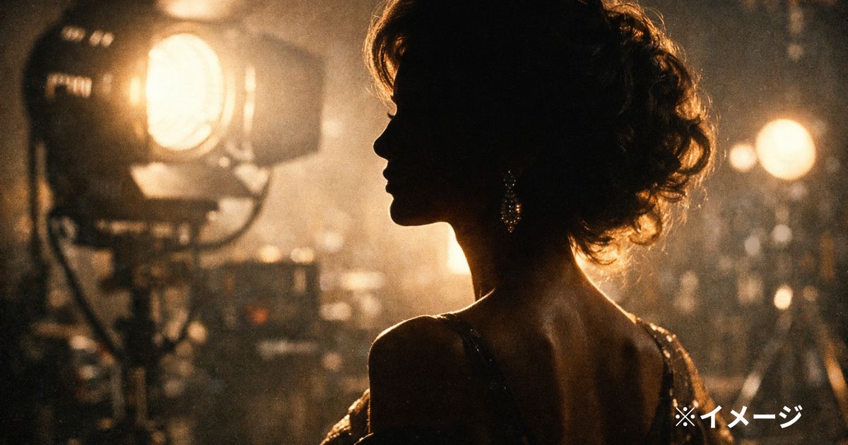 スター感のある横顔シルエット