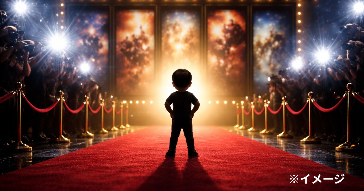 映画プレミアの小さなシルエット