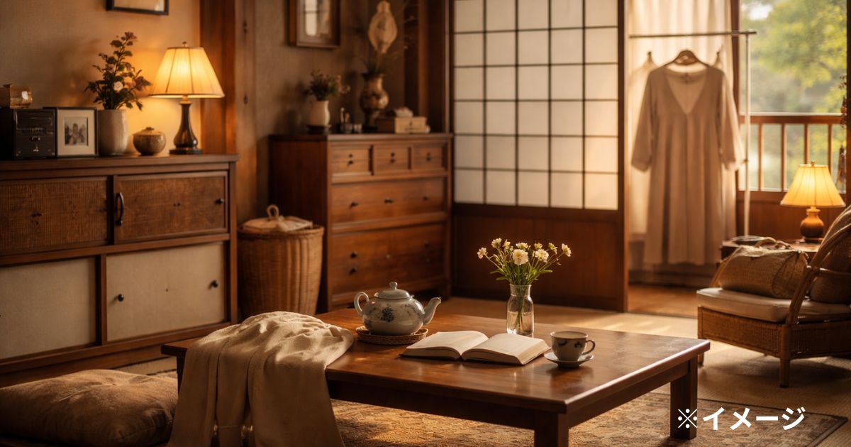 温かい午後の和室