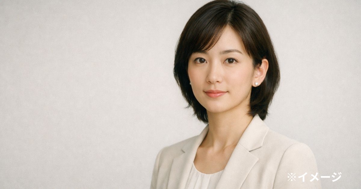 落ち着いた笑顔のポートレート