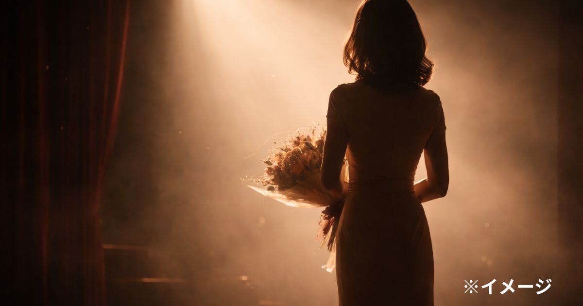 ステージ上のシルエット