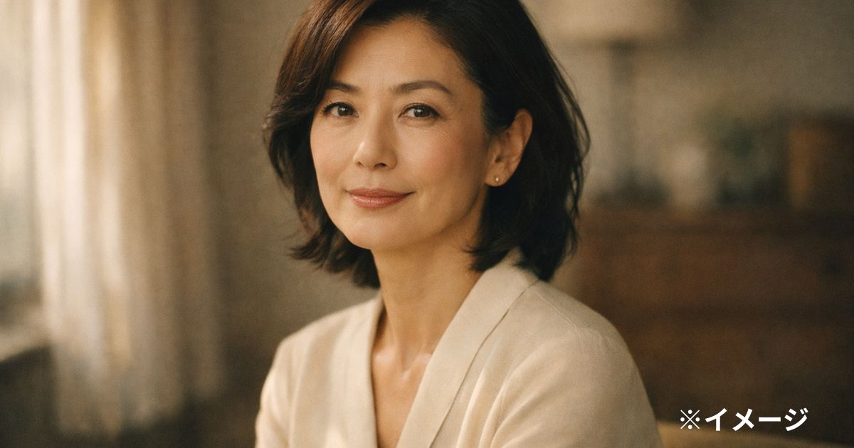 落ち着いた微笑みの女性