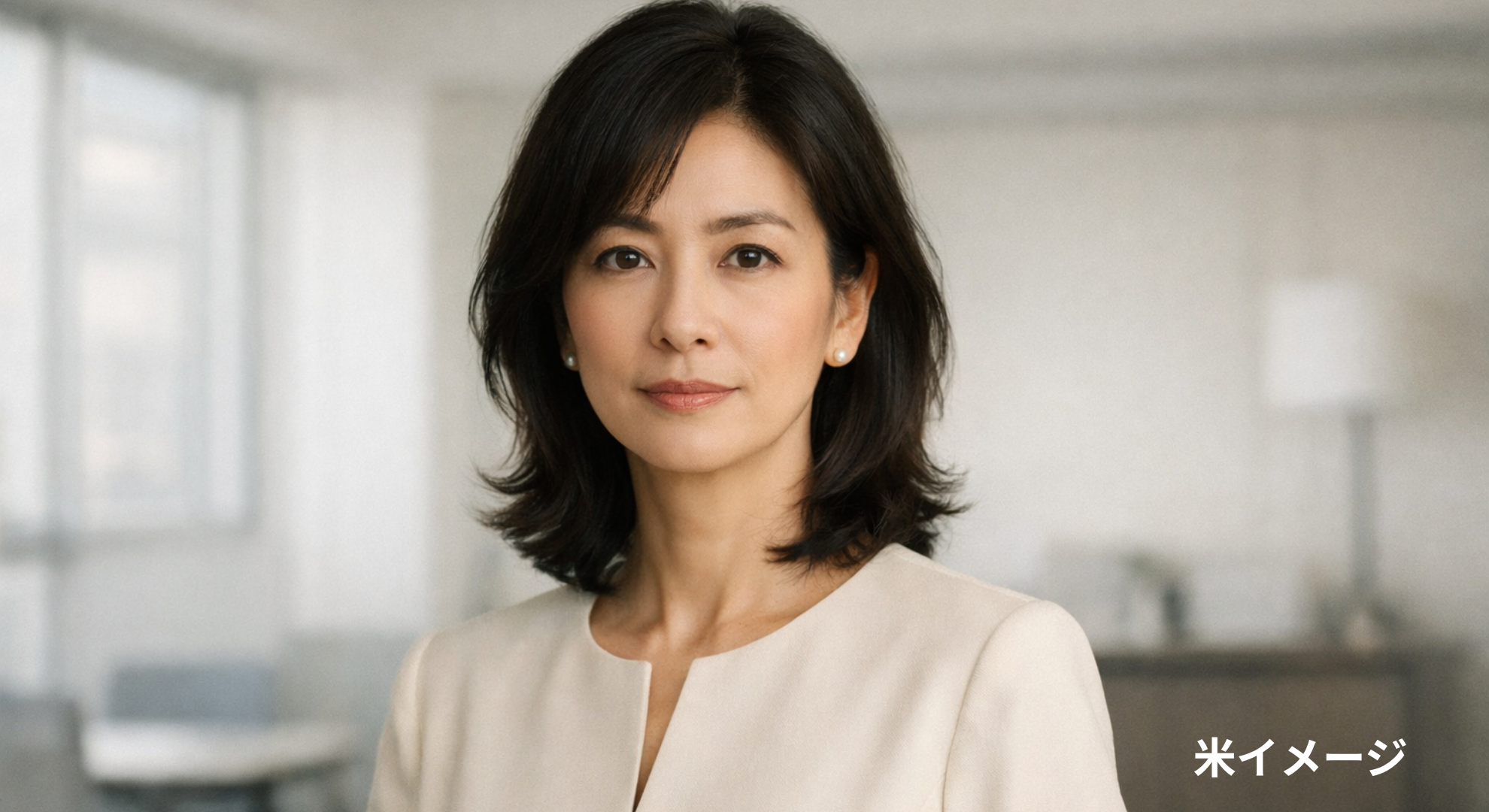 天海祐希 年収をイメージした落ち着いた知的な女性像