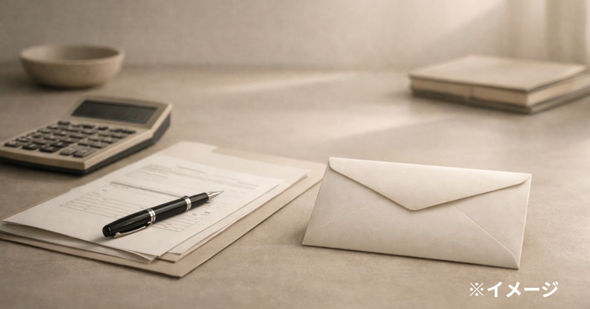 税金と手取り収入をイメージした電卓と書類の写真(人物なし)