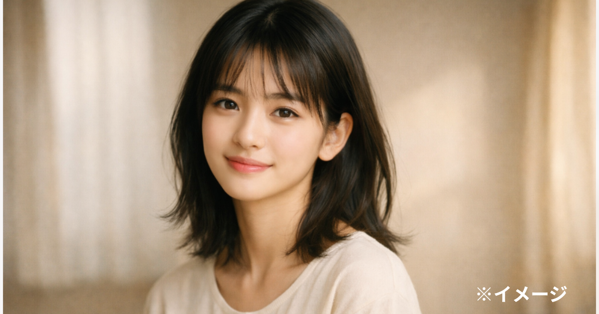 稲森いずみの若い頃をイメージした透明感のある90年代風女性ポートレート