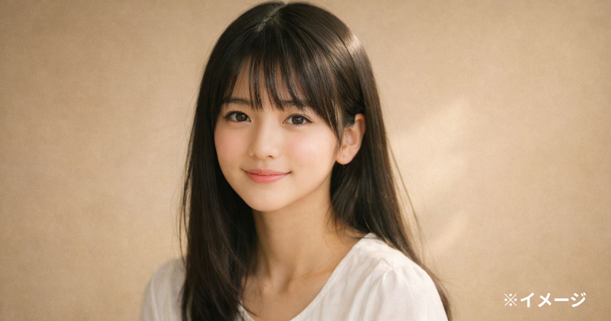 広末涼子の若い頃をイメージした清楚で爽やかな女性ポートレート