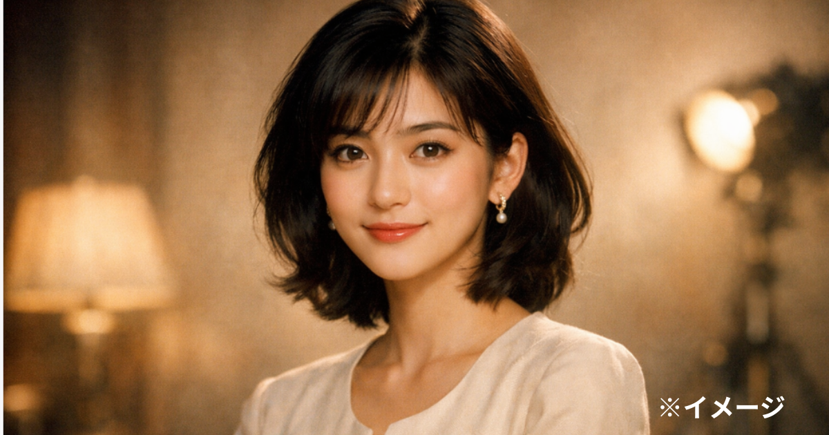 年齢を重ねても気品を保つ女性をイメージした落ち着いたポートレート