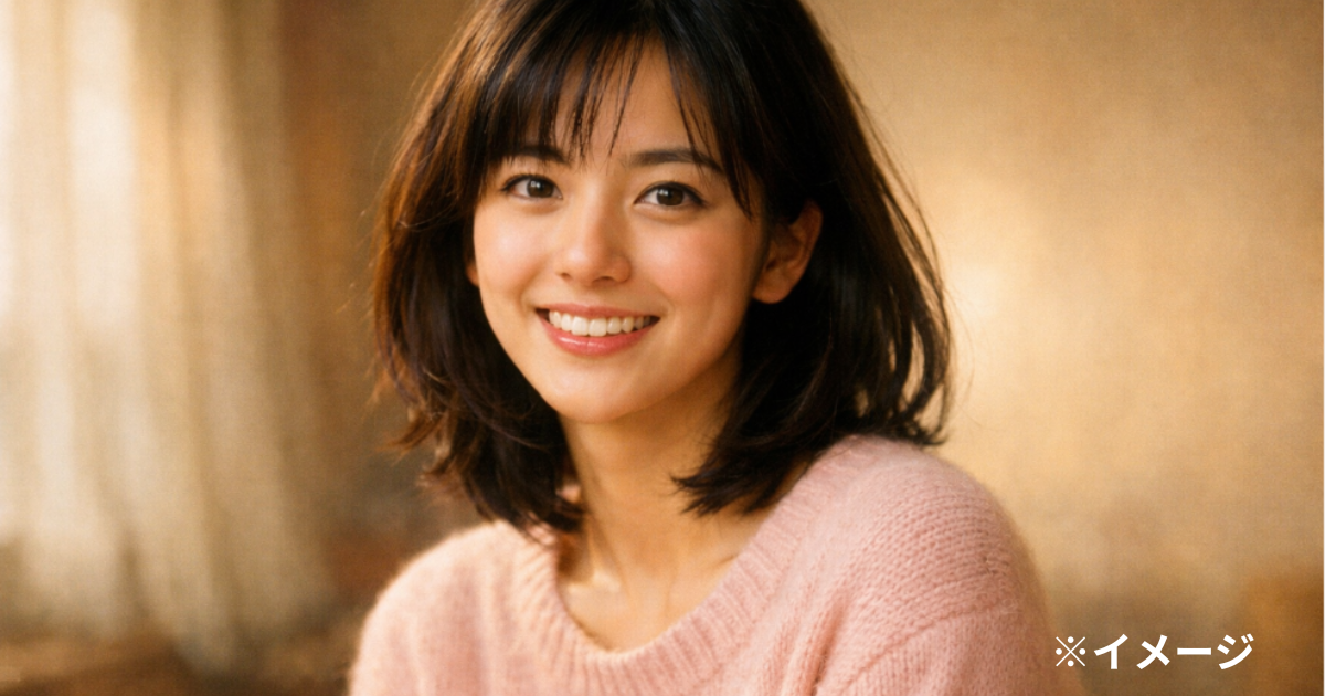 女優として人気が高まった頃の深津絵里をイメージしたポートレート