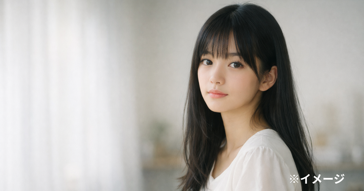 常盤貴子の若い頃デビュー当時をイメージした女性ポートレート