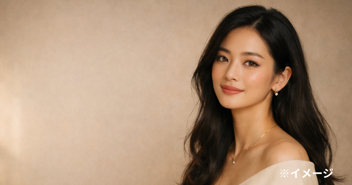 深田恭子の20代全盛期をイメージした華やかで上品な女性ポートレート